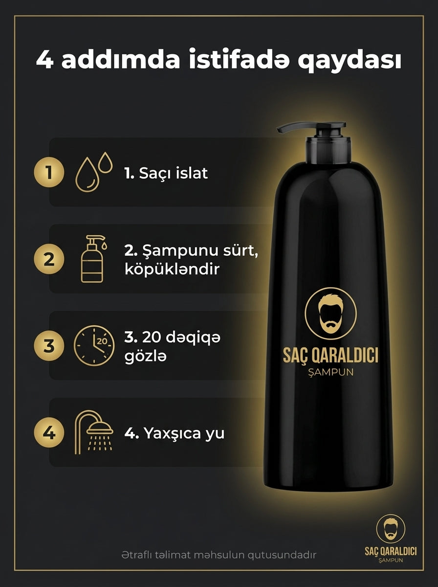 Şampunun istifadə qaydası: 4 addım